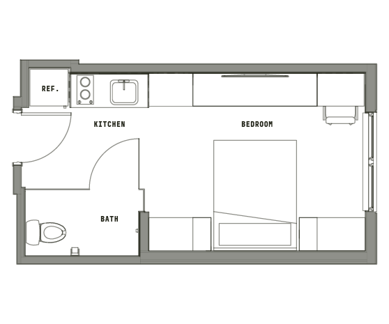 Furnished Studio – ID:4969506 Floorplan Image
