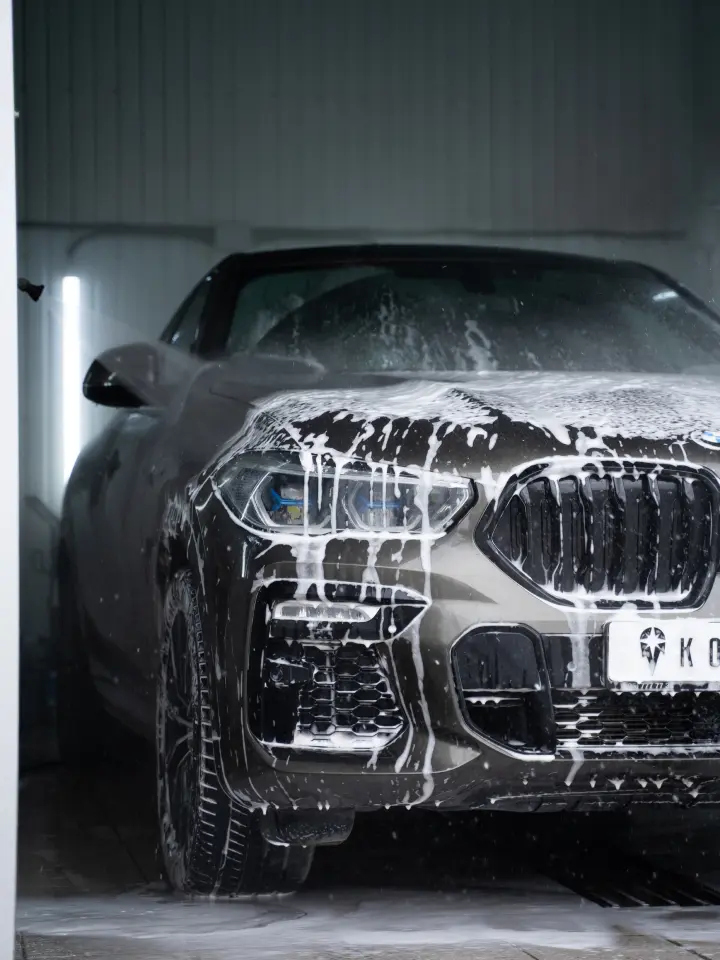 Silver car going through car wash | Salt Lake City Apartments