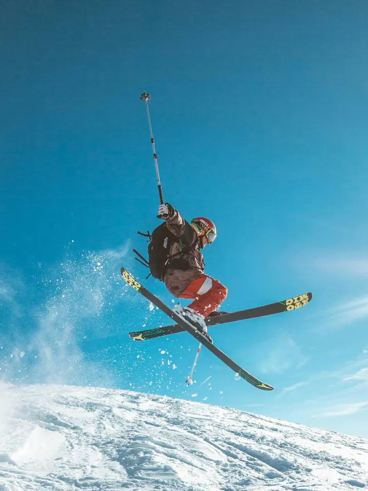 Person ski-jumping daytime | Salt Lake City Apartments